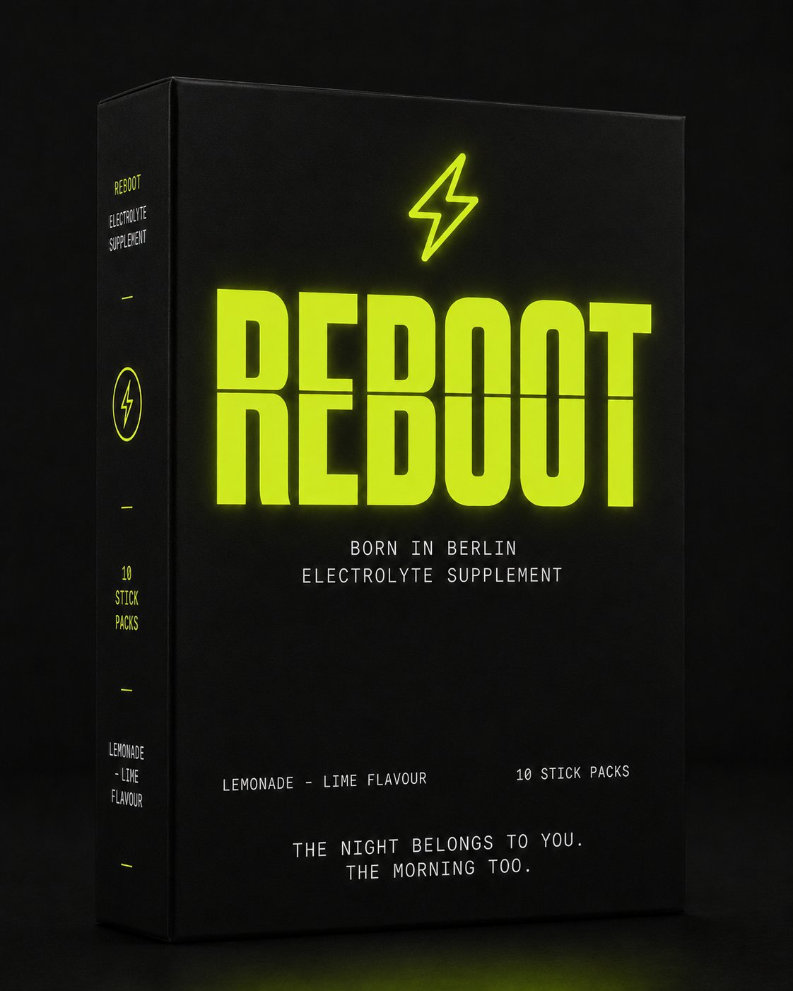 REBOOT electrolyte supplement box
